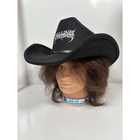 RONNIE RADKE Falling in Reverse Signed Merch Lot: Cowboy Hat & Shirt Autographed